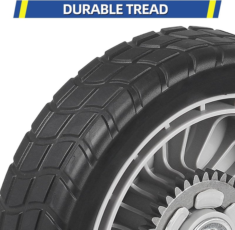 GICOOL HRR216 Lawn Mower Wheels, 2 Front Wheels 44710-VL0-L02ZB and 2 Rear 42710-VE2-M02ZE for Honda HRR216 HRS216 HRT216 Walk-behind Lawn Mower, 8 Inch Wheels, 4 Pack - Image 5